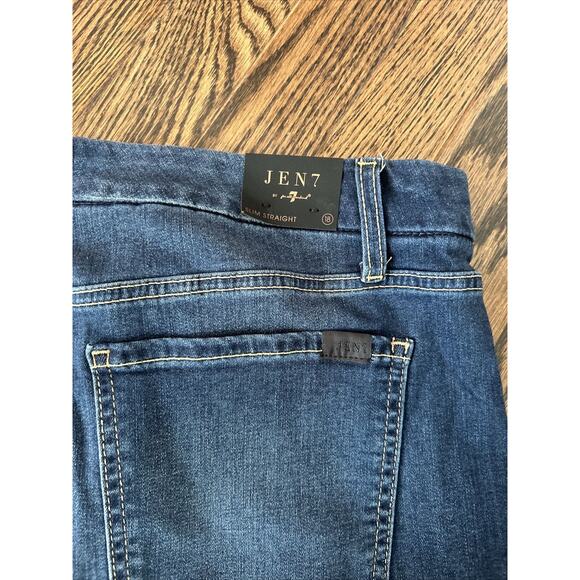 JEN 7 By 7 For All Mankind Womens Size 18 Blue Slim Straight Jeans NWT - Picture 10 of 11